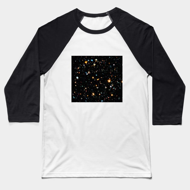 Hubble eXtreme Deep Field (L) Baseball T-Shirt by headrubble